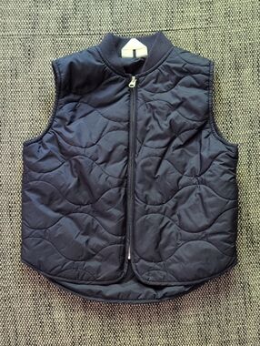 Arket Navy Quilted Kids Vest